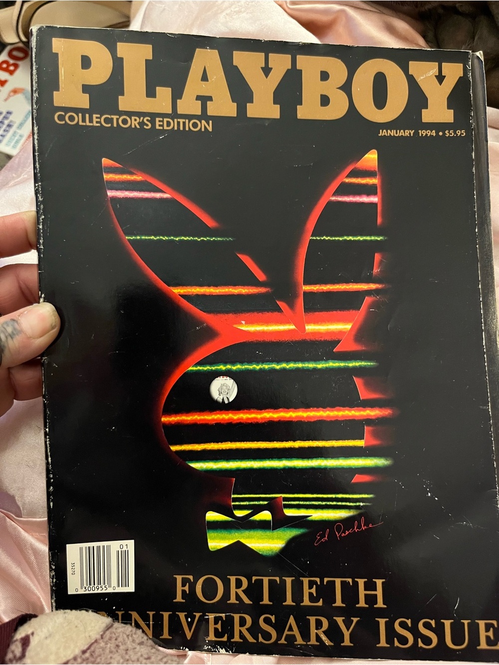 Playboy Collector's Edition - Black Cover with Neon Stripes